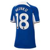 Chelsea Nike Home Stadium Sponsored Shirt 2023-24 - Kids with Nkunku 18 printing