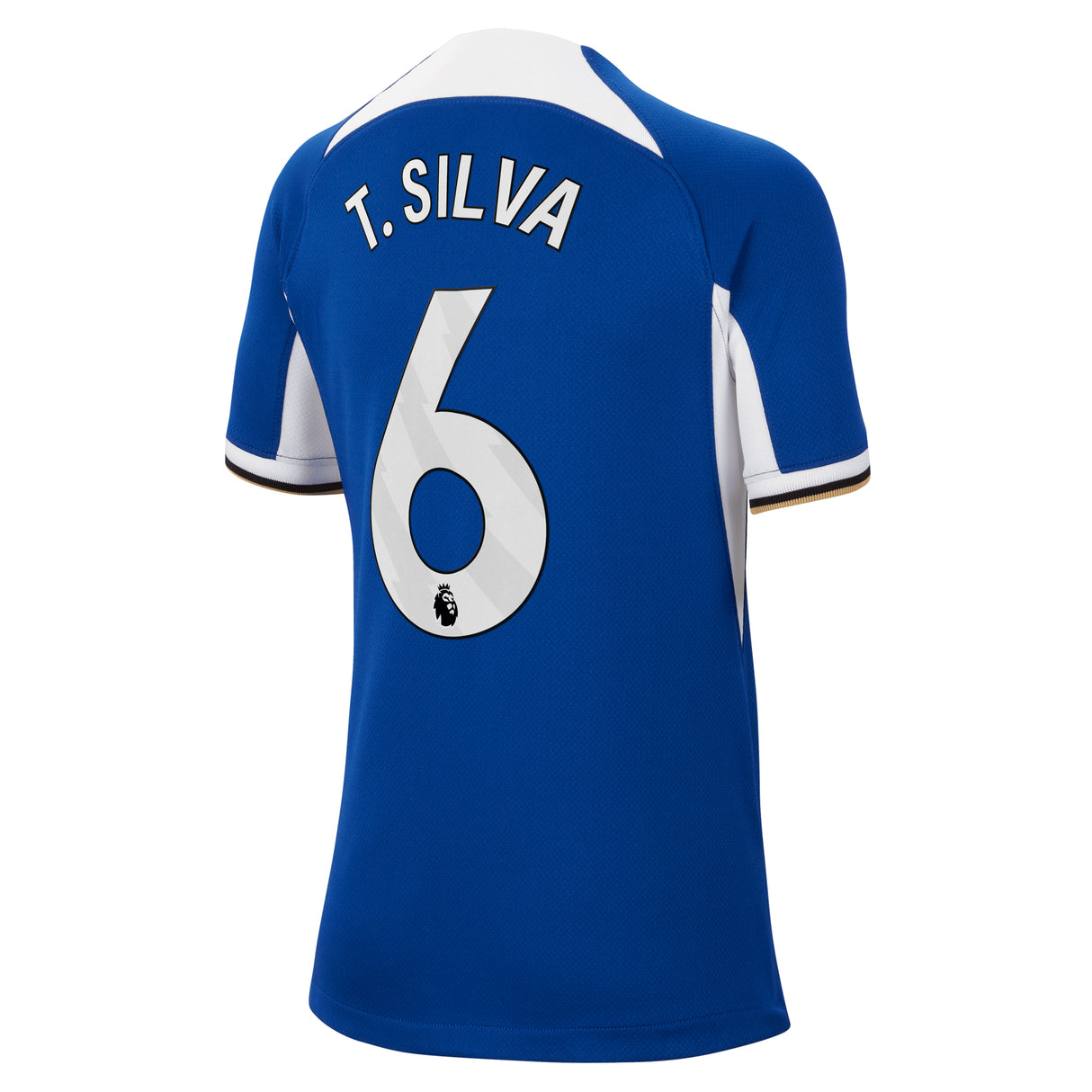 Chelsea Nike Home Stadium Sponsored Shirt 2023-24 - Kids with T. Silva 6 printing