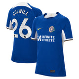 Chelsea Nike Home Stadium Sponsored Shirt 2023-24 - Kids with Colwill 26 printing