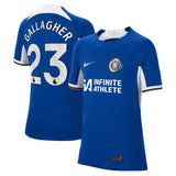 Chelsea Nike Home Stadium Sponsored Shirt 2023-24 - Kids with Gallagher 23 printing