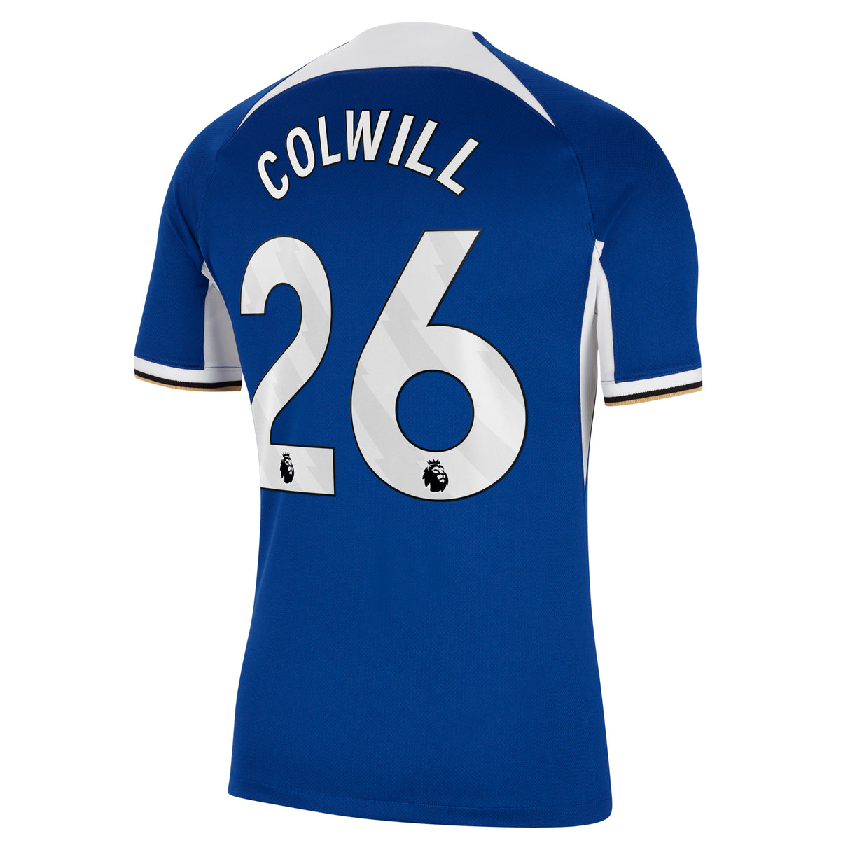 Chelsea Nike Home Stadium Sponsored Shirt 2023-24 with Colwill 26 printing