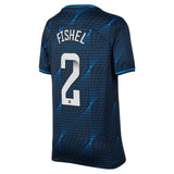 Chelsea WSL Nike Away Stadium Sponsored Shirt 2023-24 - Kids with Fishel 2 printing