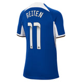 Chelsea WSL Nike Home Stadium Sponsored Shirt 2023-24 - Kids with Reiten 11 printing