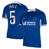 Chelsea WSL Nike Home Stadium Sponsored Shirt 2023-24 with Ingle 5 printing