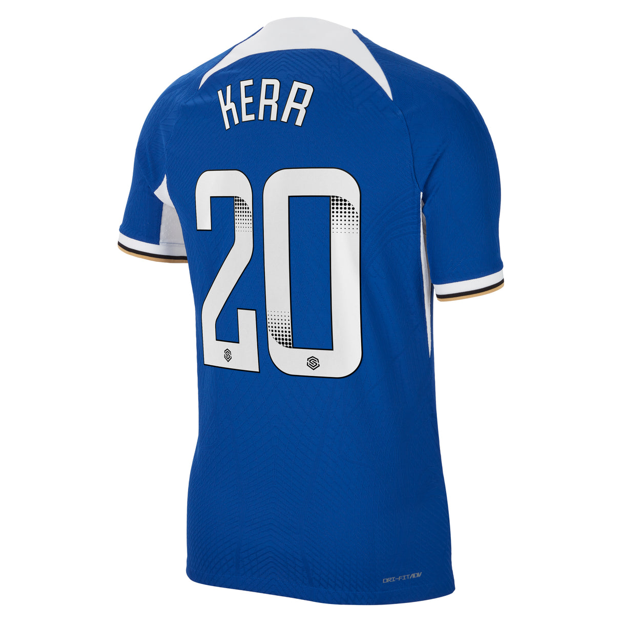 Chelsea WSL Home Vapor Match Sponsored Shirt 2023-24 with Kerr 20 printing - Kit Captain