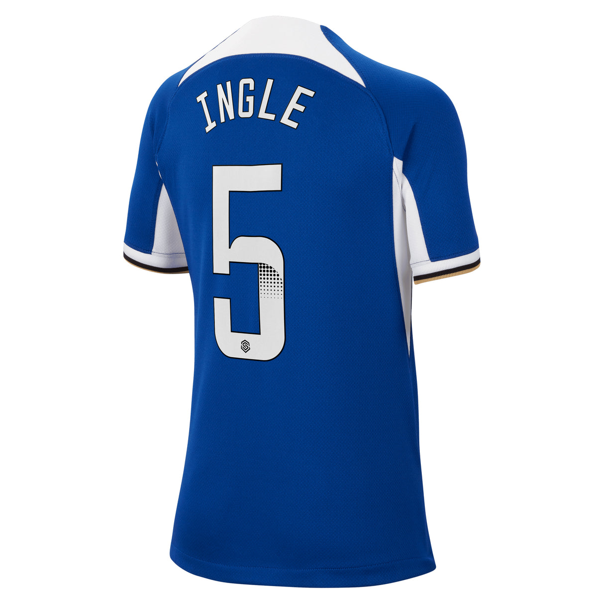 Chelsea WSL Nike Home Stadium Sponsored Shirt 2023-24 - Kids with Ingle 5 printing