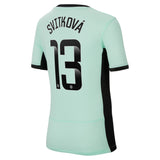 Chelsea WSL Third Stadium Sponsored Shirt 2023-24 - Kids with Svitková 13  printing - Kit Captain