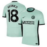 Chelsea Nike Third Stadium Sponsored Shirt 2023-24 with Nkunku 18 printing