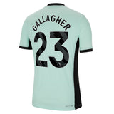 Chelsea Third Vapor Match Sponsored Shirt 2023-24 with Gallagher 23 printing - Kit Captain