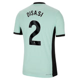 Chelsea Third Vapor Match Sponsored Shirt 2023-24 with Disasi 2 printing - Kit Captain