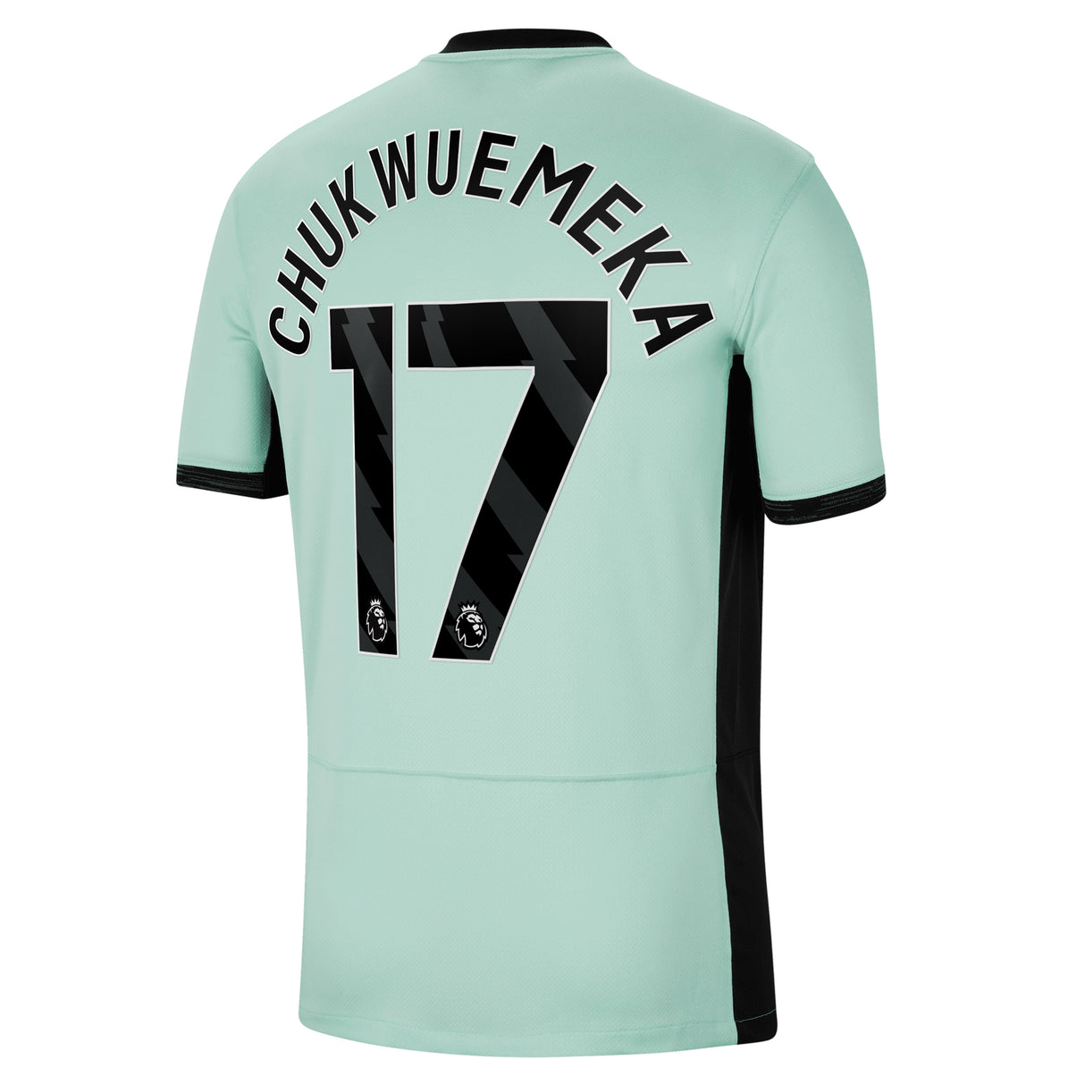 Chelsea Nike Third Stadium Sponsored Shirt 2023-24 with Chukwuemeka 17 printing