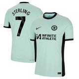 Chelsea Third Vapor Match Sponsored Shirt 2023-24 with Sterling 7 printing - Kit Captain