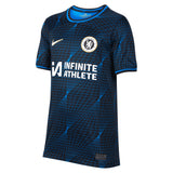 Chelsea Nike Away Stadium Sponsored Shirt 2023-24 - Kids with Gusto 27 printing