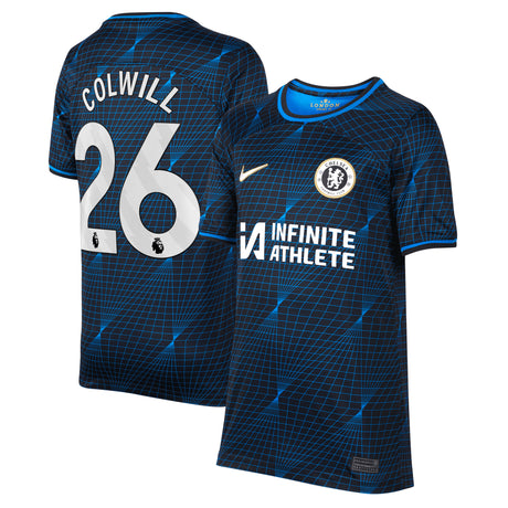 Chelsea Nike Away Stadium Sponsored Shirt 2023-24 - Kids with Colwill 26 printing