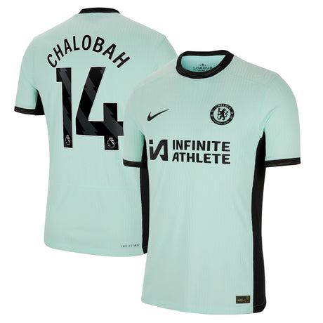 Chelsea Third Vapor Match Sponsored Shirt 2023-24 with Chalobah 14 printing - Kit Captain