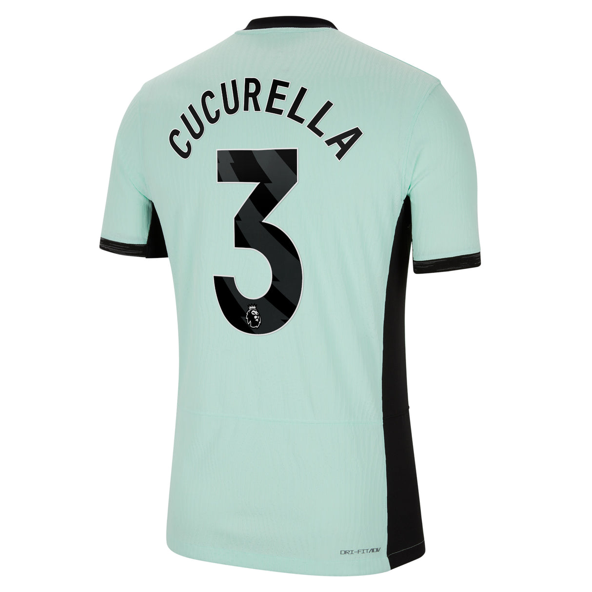 Chelsea Third Vapor Match Sponsored Shirt 2023-24 with Cucurella 3 printing - Kit Captain