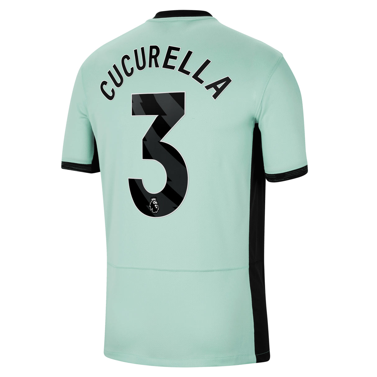 Chelsea Nike Third Stadium Sponsored Shirt 2023-24 with Cucurella 3 printing