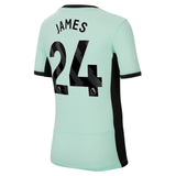 Chelsea Third Stadium Sponsored Shirt 2023-24 - Kids with James 24 printing - Kit Captain