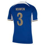 Chelsea Cup Nike Home Stadium Sponsored Shirt 2023-24 with Nouwen 3 printing