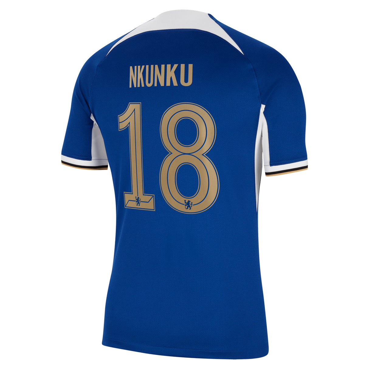 Chelsea Cup Nike Home Stadium Sponsored Shirt 2023-24 with Nkunku 18 printing