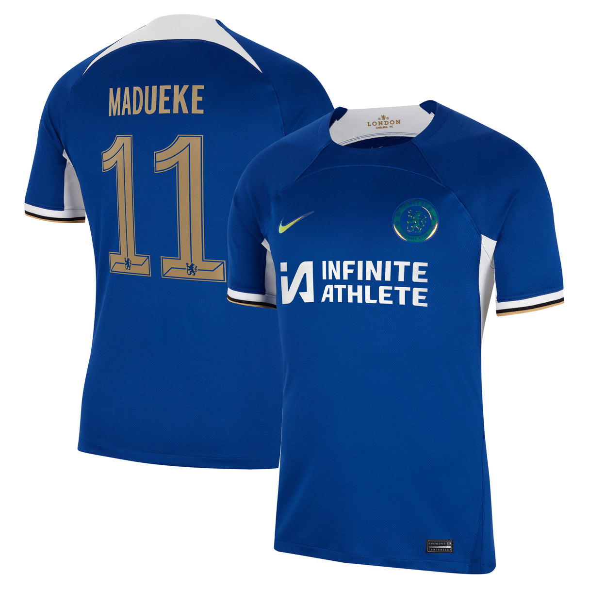 Chelsea Cup Nike Home Stadium Sponsored Shirt 2023-24 with Madueke 11 printing