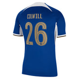 Chelsea Cup Nike Home Stadium Sponsored Shirt 2023-24 with Colwill 26 printing