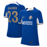 Chelsea Cup Nike Home Stadium Sponsored Shirt 2023-24 - Kids with Gallagher 23 printing