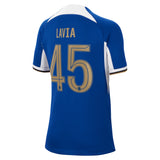 Chelsea Cup Nike Home Stadium Sponsored Shirt 2023-24 - Kids with Lavia 45 printing