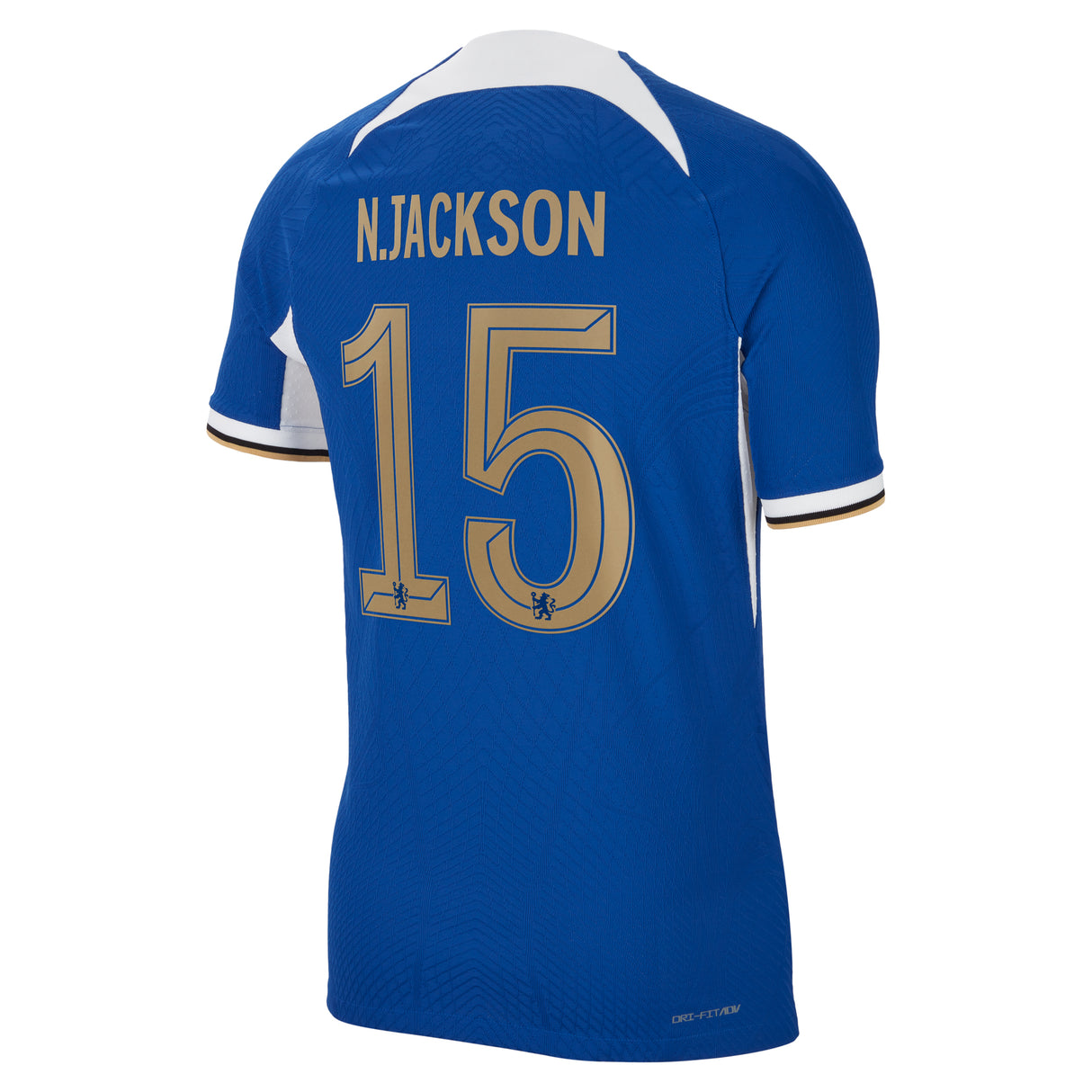 Chelsea Cup Home Vapor Match Sponsored Shirt 2023-24 with N.Jackson 15 printing - Kit Captain