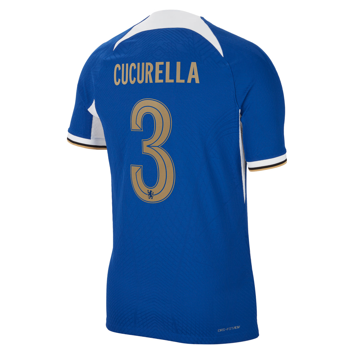 Chelsea Cup Home Vapor Match Sponsored Shirt 2023-24 with Cucurella 3 printing - Kit Captain