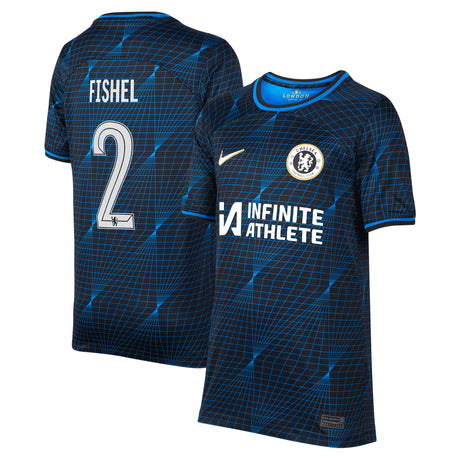 Chelsea Nike Cup Away Stadium Sponsored Shirt 2023-24 - Kids with Fishel 2 printing