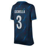 Chelsea Cup Nike Away Stadium Sponsored Shirt 2023-24 - Kids with Cucurella 3 printing