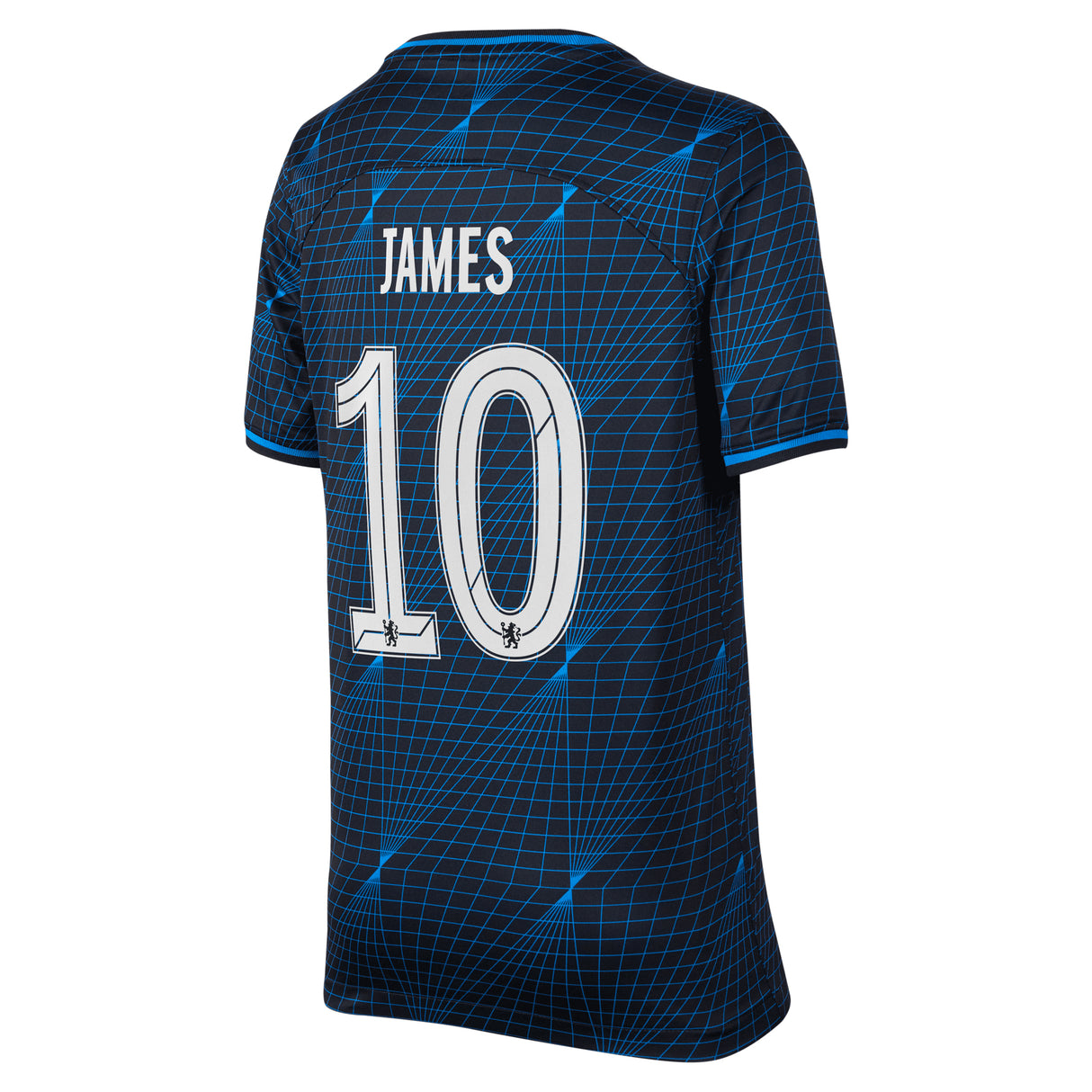 Chelsea Nike Cup Away Stadium Sponsored Shirt 2023-24 - Kids with James 10 printing