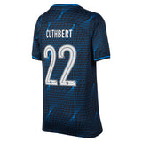 Chelsea Nike Cup Away Stadium Sponsored Shirt 2023-24 - Kids with Cuthbert 22 printing