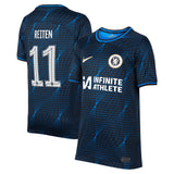 Chelsea Nike Cup Away Stadium Sponsored Shirt 2023-24 - Kids with Reiten 11 printing