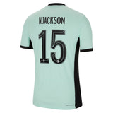 Chelsea Cup Third Vapor Match Sponsored Shirt 2023-24 with Jackson 15 printing - Kit Captain