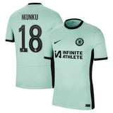 Chelsea Cup Nike Third Stadium Sponsored Shirt 2023-24 with Nkunku 18 printing