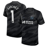 Chelsea Nike Goalkeeper Stadium Sponsored Shirt 2023-24 with Sánchez 1 printing