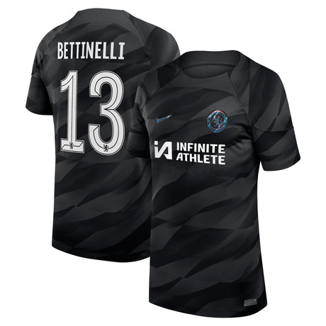 Chelsea Cup Nike Stadium Goalkeeper Sponsored Shirt 2023-24 - Kids with Bettinelli 13 printing - Kit Captain