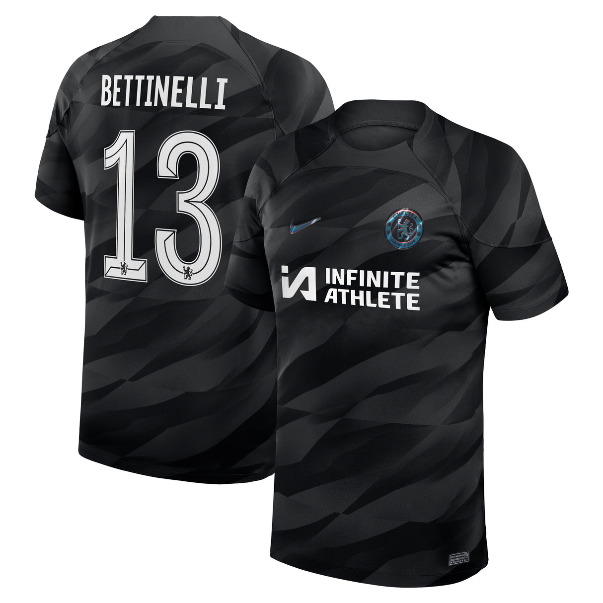 Chelsea Cup Nike Home Goalkeeper Stadium Sponsored Shirt 2023-24 with Bettinelli 13 printing