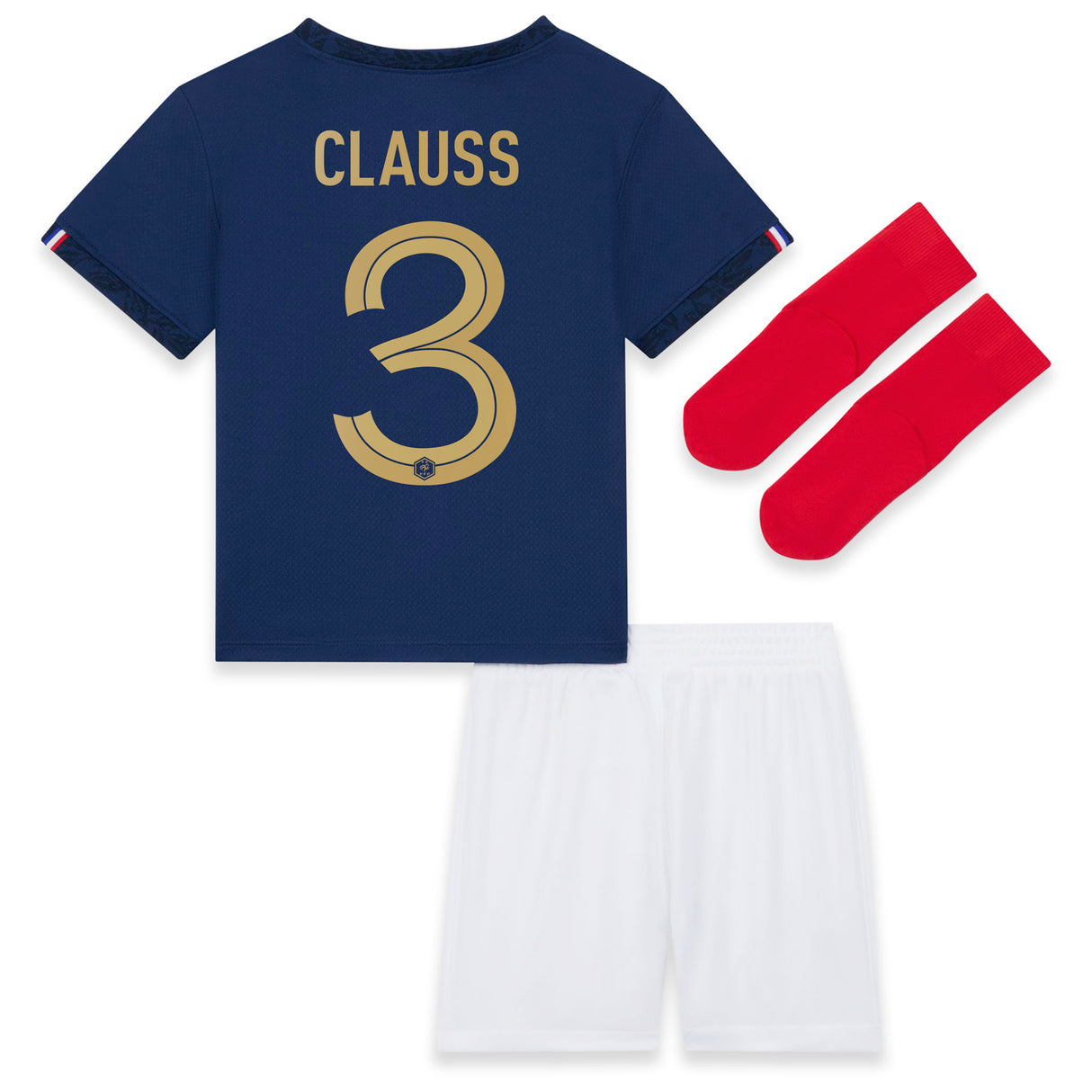 France Home Stadium Kit 2022 - Infant with Clauss 3 printing - Kit Captain