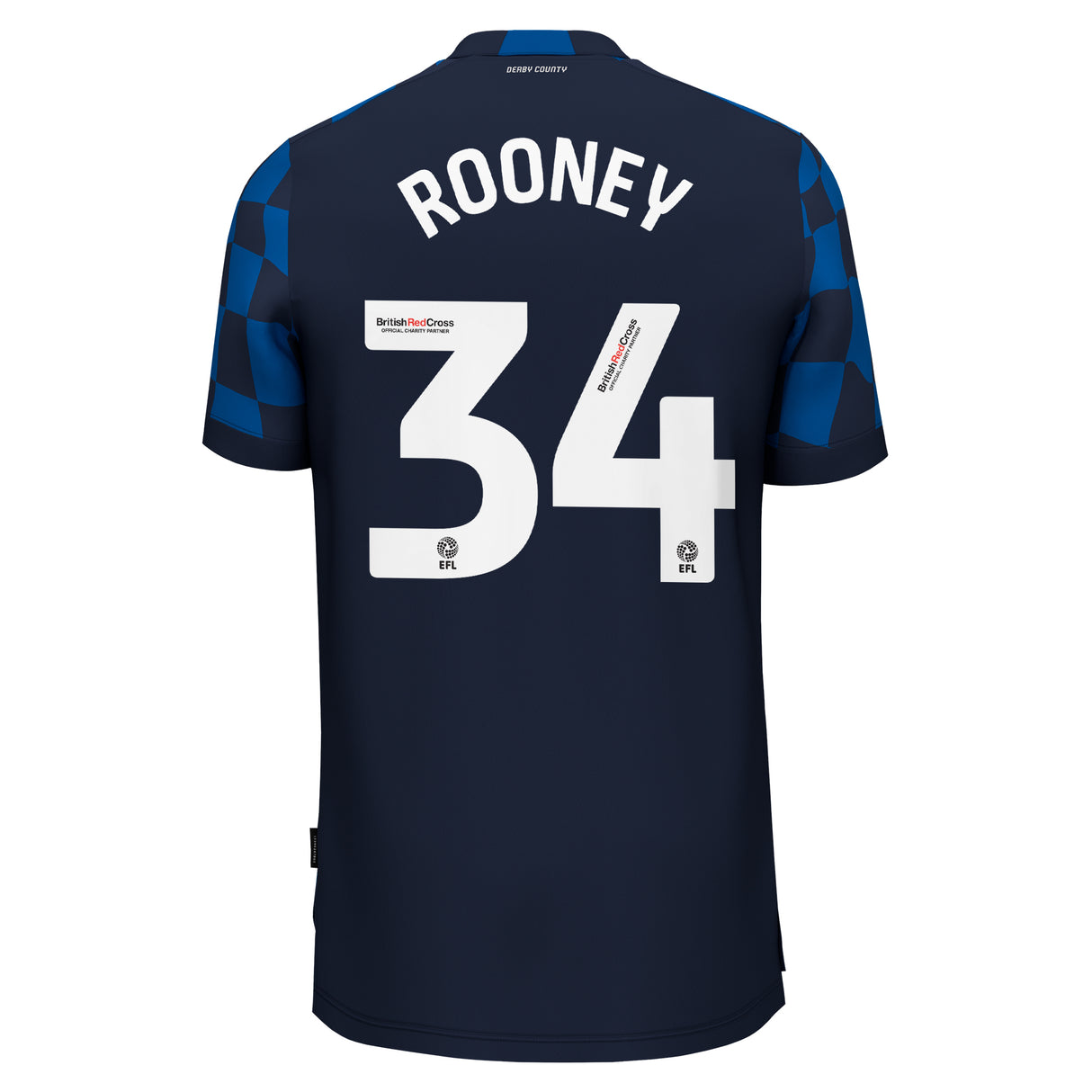 Derby County Umbro Away Shirt 2023-24 - Kids - Jake Rooney 34