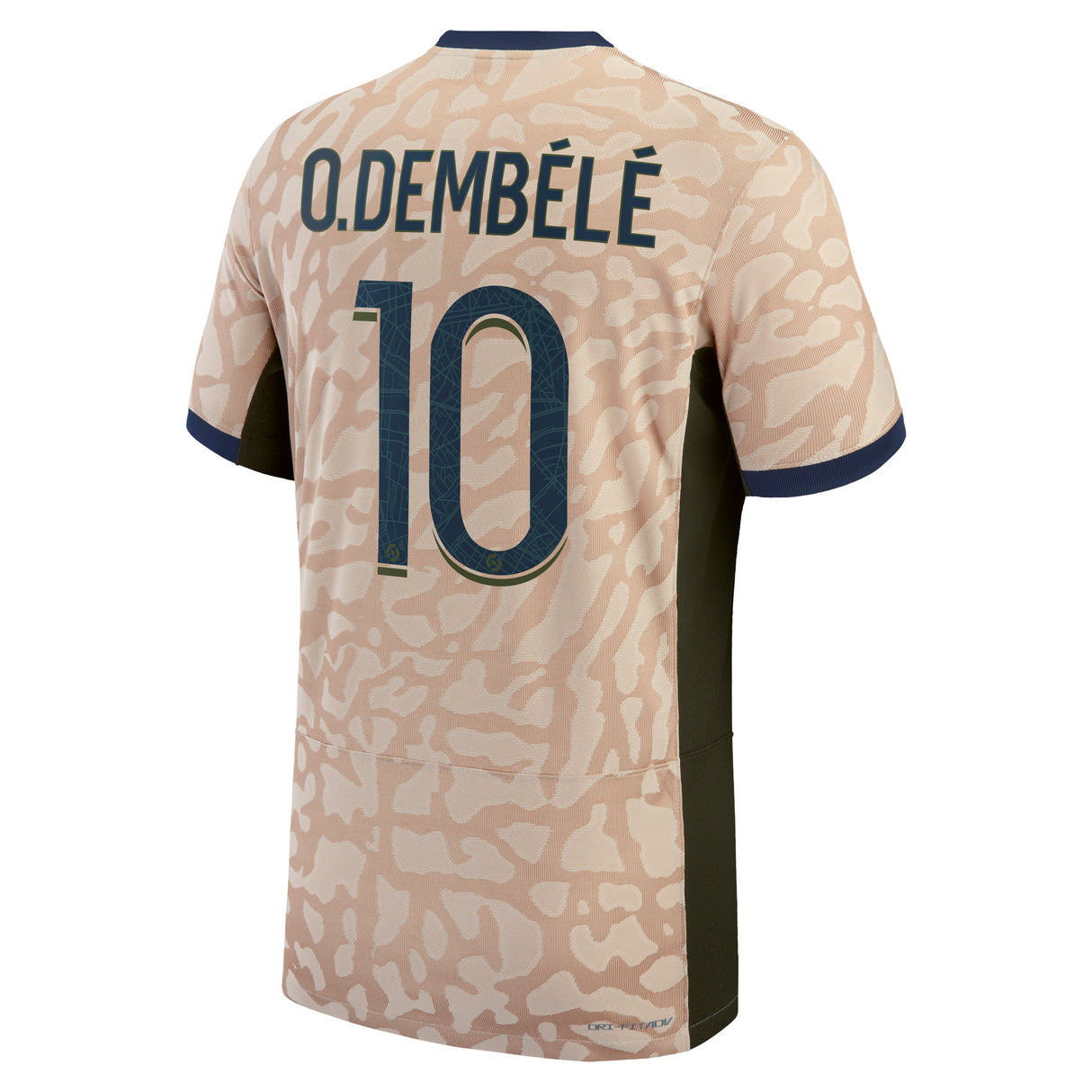 PSG Jordan Fourth Dri-FIT ADV Match Shirt 23/24 with O.Dembélé 10 printing