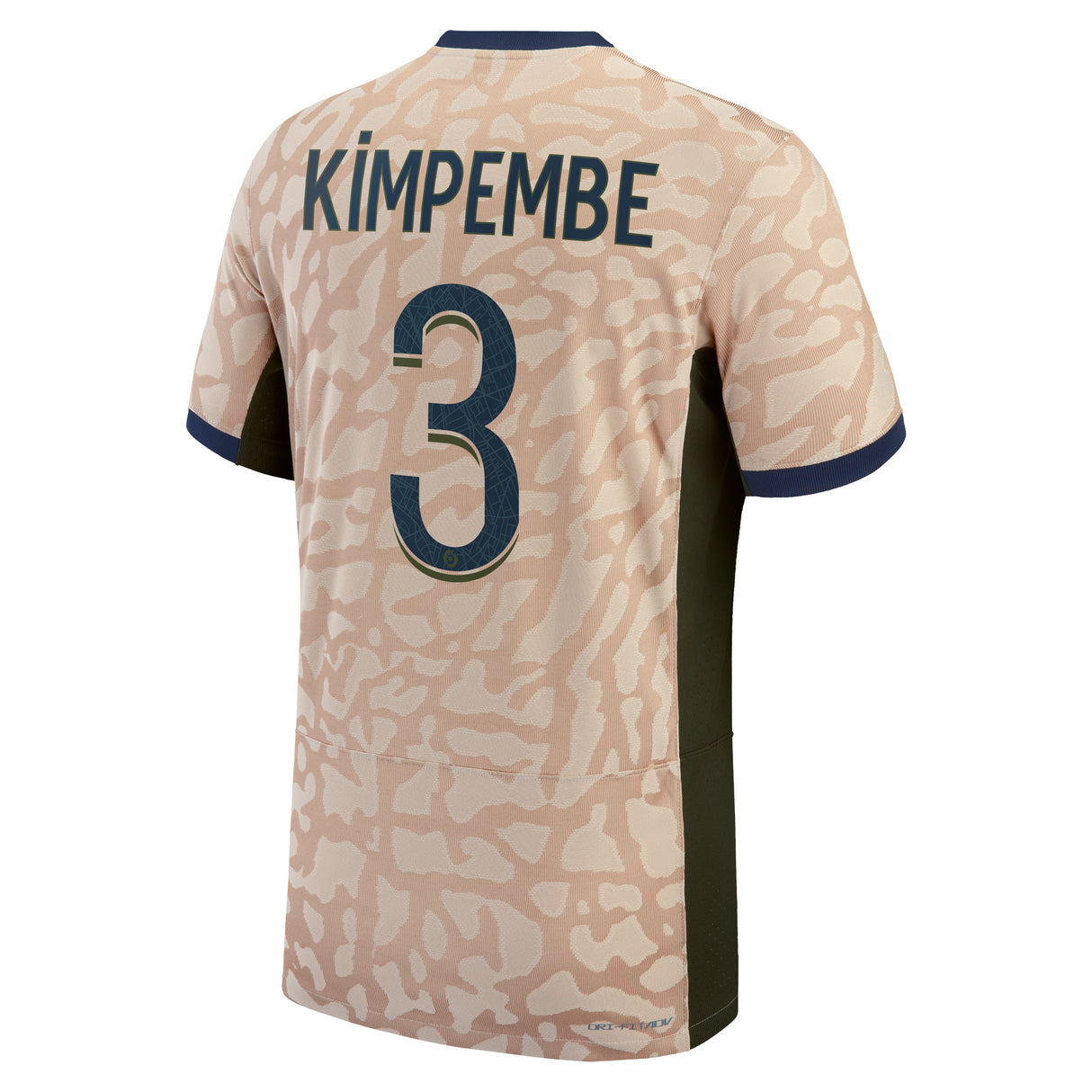 PSG Jordan Fourth Dri-FIT ADV Match Shirt 23/24 with Kimpembe 3 printing