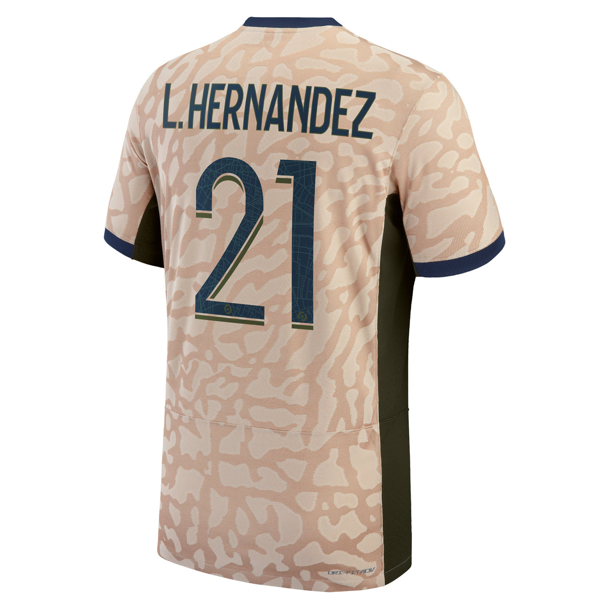 PSG Jordan Fourth Dri-FIT ADV Match Shirt 23/24 with Hernandez 21 printing