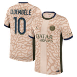 PSG Jordan Fourth Stadium Shirt 23/24 with O.Dembélé 10 printing