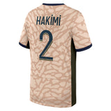 PSG Jordan Fourth Stadium Shirt 23/24 - Kids with Hakimi 2 printing