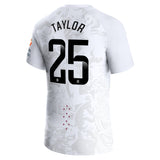 Aston Villa WSL Away Pro Shirt 2023-24 with Taylor 25 printing