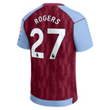 Aston Villa Home Stadium Shirt 2023-24 with Rogers 27 printing