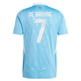 Belgium FA adidas Away Shirt 2024 with De Bruyne 7 printing